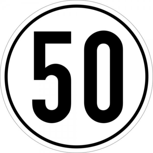 limitation de vitesse SafetyMarking® 50 km/h conformément au règlement allemand relatif à l'admission des véhicules à la circulation