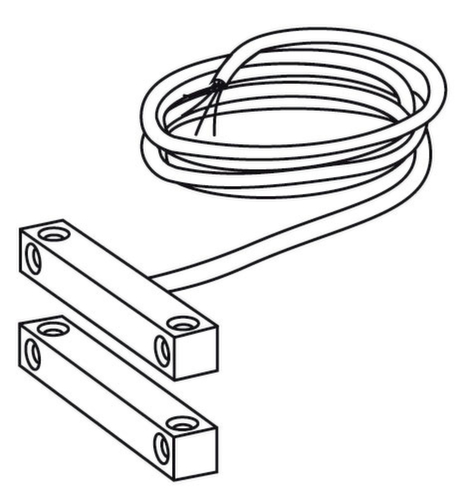 contact à lames souples filaire GfS ,pour alarme de jour