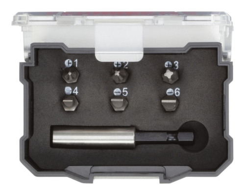 R33005007 Bit-Box 1/4 PH+SL+porte-embouts magnétique 7 pièces
