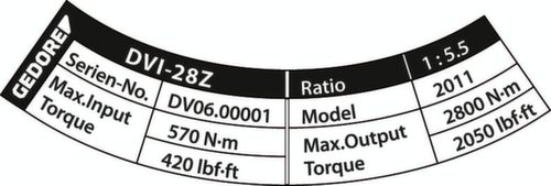 DVI-28Z Multiplicateur de couple DREMOPLUS ALU 2800 Nm