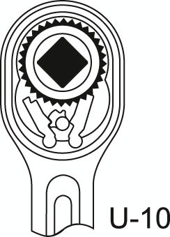 GEDORE 3293 U-10 Cliquet réversible 3/4