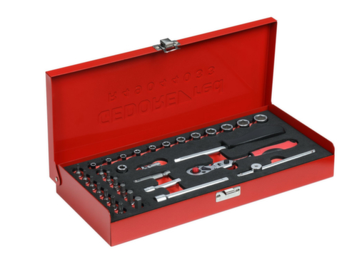 GEDORE R49044033 Jeu de clés à douilles 1/4" 4-13mm 33 pièces