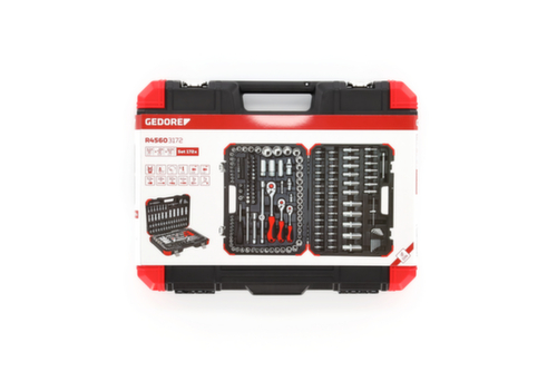 GEDORE R45603172 Jeu de douilles 1/4"+3/8"+1/2" 172 pièces