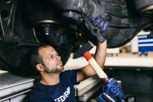 Marteau de serrurier GEDORE 600 H-800 ROTBAND-PLUS avec manche en hickory