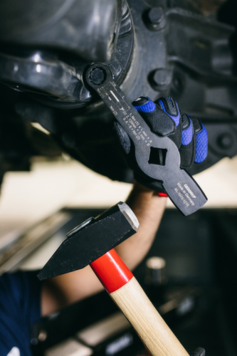 Marteau de serrurier GEDORE 600 H-800 ROTBAND-PLUS avec manche en hickory