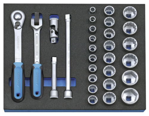 2005 CT2-F 19 Assortiment de douilles 1/2" dans le module Check-Tool