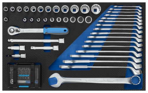 GTT B-S-177 Chariot à outils avec assortiment de 177 pièces