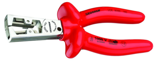 VDE 8099-160 Pince à dénuder VDE STRIP-FIX avec isolation par immersion 160 mm