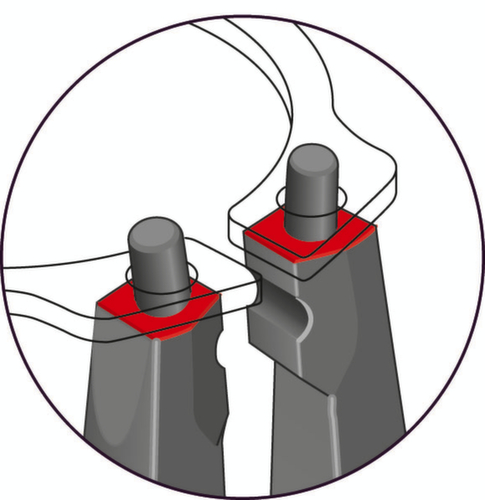 S 8000 E Jeu de pinces de montage 4 pièces