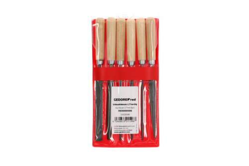 GEDORE R93000006 Jeu de limes à clés 177mm 6 pièces