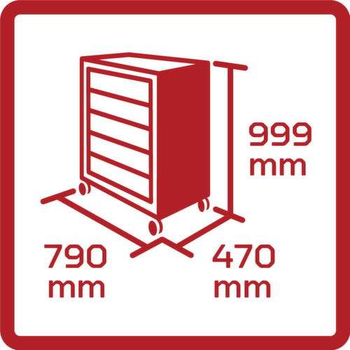 R22071005 Jeu de pièces dans chariot GEDMaster 272 pcs.