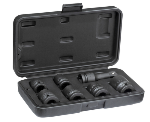 K 19-007 Jeu de clés à chocs 1/2" 7 pces 6 pans 10-24 mm