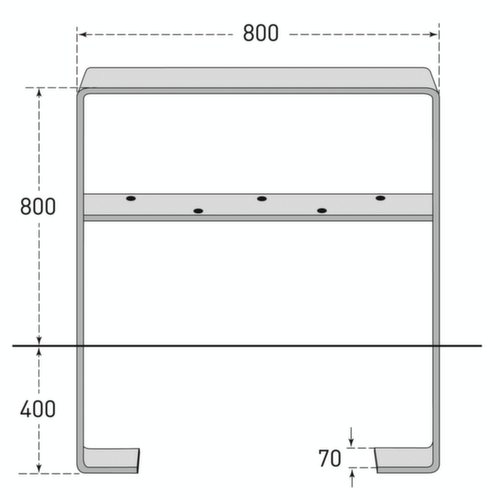 Moravia Arceau pour cycles CITY GILA en acier plat