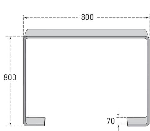 Moravia Arceau pour cycles CITY GILA en acier plat