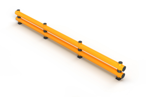 a.m.p.e.r.e. Barrière de protection anticollision Rack Mammut®, planche double, longueur 6000 mm