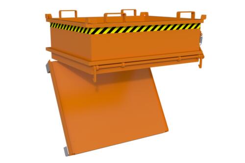 Bauer Mini-benne à fond ouvrant MSB 400 en RAL2000 orangé jaune