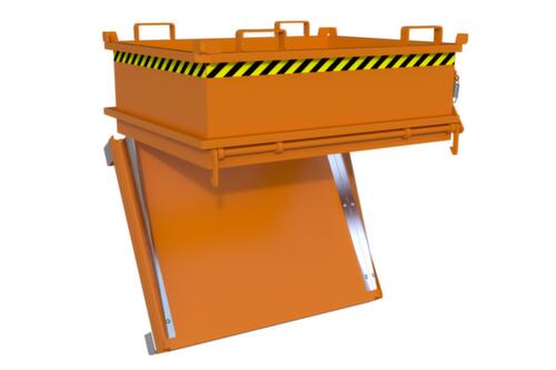 Bauer Mini-benne à fond ouvrant MSB 400 en RAL2000 orangé jaune