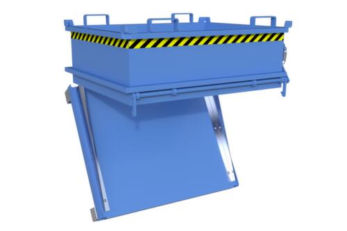 Bauer Mini-benne à fond ouvrant MSB 400 en RAL 5012 bleu clair