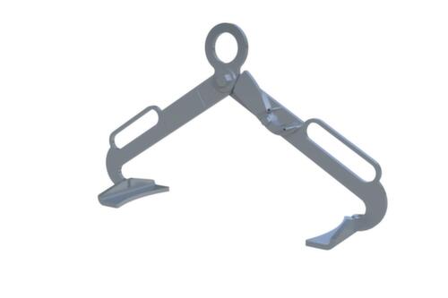 Bauer pince à fûts LGZ 60 pour fûts de 60 litres pour fûts à bondes en acier, fûts à couvercle en acier ainsi que fûts à couvercle en plastique, charge vertical