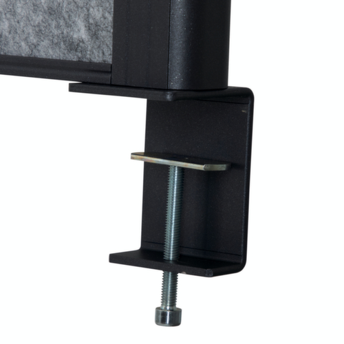 MAUL Cloison de table MAULconnecto Uplight, hauteur x largeur 515 x 1600 mm, paroi gris foncé