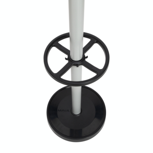 MAUL Porte-manteau MAULcaligo, avec 16/8/8 crochets, RAL 9004 noir de sécurité / similaire à RAL 9006 aluminium blanc