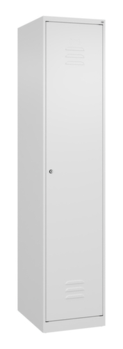 C+P Armoire vestiaire Classic Plus pour une séparation en noir et blanc, largeur de compartiment 400 mm