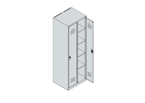 C+P Armoire de distribution de linge Classic Plus, largeur de compartiment 300 mm