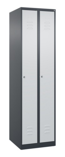 C+P Armoire vestiaire Classic Plus à 2 compartiments, largeur de compartiment 250 mm
