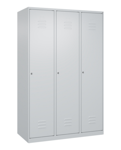 C+P Armoire vestiaire Classic Plus pour une séparation en noir et blanc, largeur de compartiment 400 mm