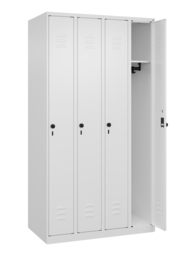 C+P Armoire vestiaire Classic Plus à 4 compartiments, largeur de compartiment 250 mm