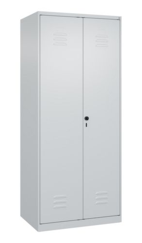 C+P Armoire vestiaire Classic Plus pour une séparation en noir et blanc, largeur de compartiment 400 mm
