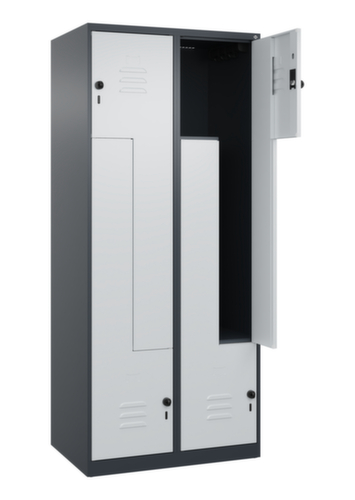 C+P Armoire vestiaire Z Classic Plus, largeur de compartiment 200/400 mm