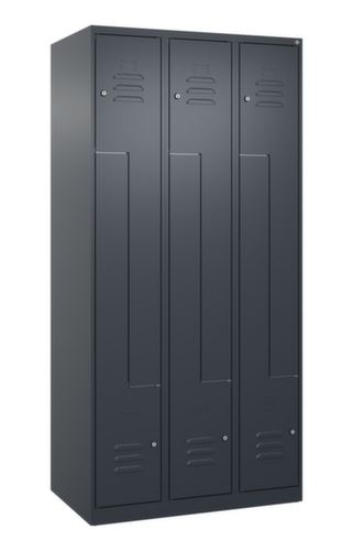 C+P Armoire vestiaire Z Classic Plus, largeur de compartiment 150/300 mm