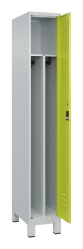 C+P Armoire vestiaire Classic Plus pour une séparation en noir et blanc, largeur de compartiment 300 mm