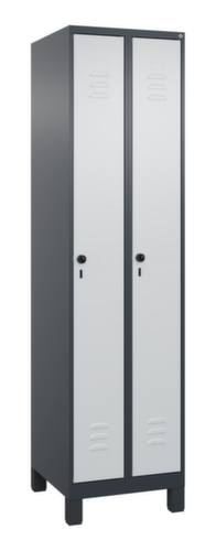 C+P Armoire vestiaire Classic Plus à 2 compartiments, largeur de compartiment 250 mm