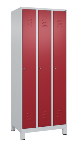 C+P Armoire vestiaire Classic Plus à 3 compartiments, largeur de compartiment 250 mm