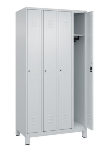 C+P Armoire vestiaire Classic Plus à 4 compartiments, largeur de compartiment 250 mm