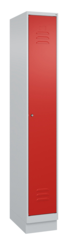 C+P Armoire vestiaire Classic Plus pour une séparation en noir et blanc, largeur de compartiment 300 mm