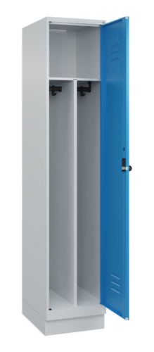 C+P Armoire vestiaire Classic Plus pour une séparation en noir et blanc, largeur de compartiment 400 mm