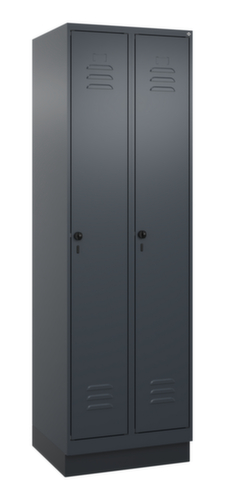 C+P Armoire vestiaire Classic Plus à 2 compartiments, largeur de compartiment 300 mm