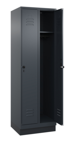 C+P Armoire vestiaire Classic Plus à 2 compartiments, largeur de compartiment 300 mm