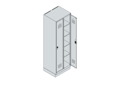 C+P Armoire de distribution de linge Classic Plus, largeur de compartiment 300 mm