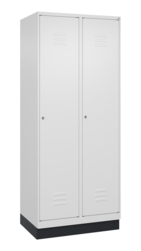 C+P Armoire vestiaire Classic Plus à 2 compartiments, largeur de compartiment 400 mm