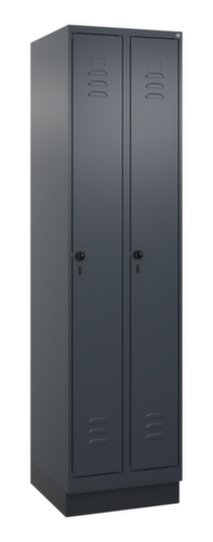 C+P Armoire vestiaire Classic Plus à 2 compartiments, largeur de compartiment 250 mm