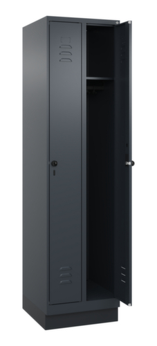 C+P Armoire vestiaire Classic Plus à 2 compartiments, largeur de compartiment 250 mm