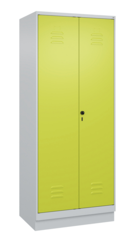 C+P Armoire vestiaire Classic Plus pour une séparation en noir et blanc, largeur de compartiment 400 mm