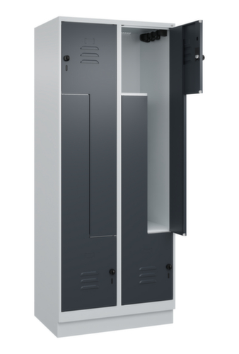 C+P Armoire vestiaire Z Classic Plus, largeur de compartiment 200/400 mm