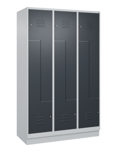 C+P Armoire vestiaire Z Classic Plus, largeur de compartiment 200/400 mm