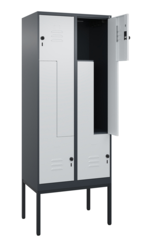 C+P Armoire vestiaire Z Classic Plus, largeur de compartiment 200/400 mm