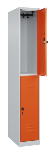 C+P Armoire vestiaire à deux niveaux Classic Plus, largeur de compartiment 300 mm